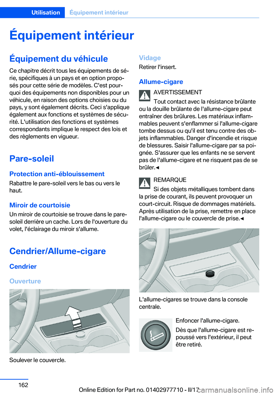 BMW 2 SERIES COUPE 2017  Notices Demploi (in French) �