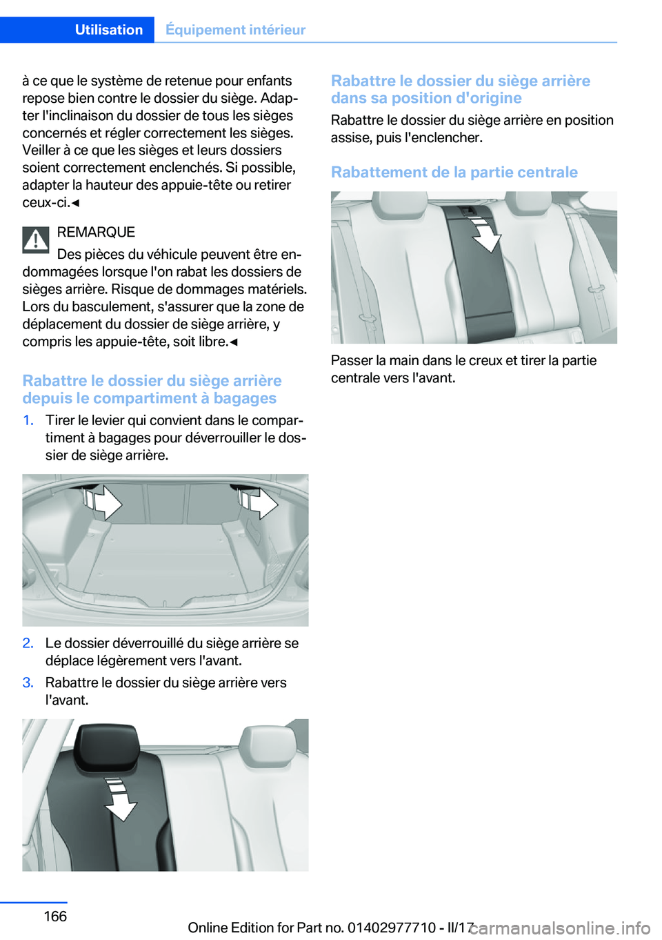 BMW 2 SERIES COUPE 2017  Notices Demploi (in French) �