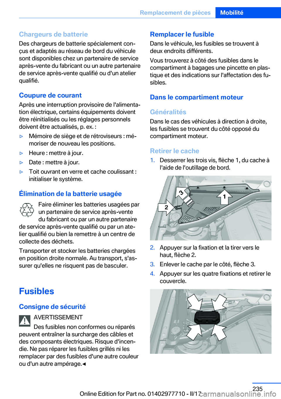 BMW 2 SERIES COUPE 2017  Notices Demploi (in French) �C�h�a�r�g�e�u�r�s��d�e��b�a�t�t�e�r�i�e�D�e�s� �c�h�a�r�g�e�u�r�s� �d�e� �b�a�t�t�e�r�i�e� �s�p�é�c�i�a�l�e�m�e�n�t� �c�o�nj
�ç�u�s� �e�t� �a�d�a�p�t�é�s� �a�u� �r�é�s�e�a�u� �d�e� �b�o�r�d� �