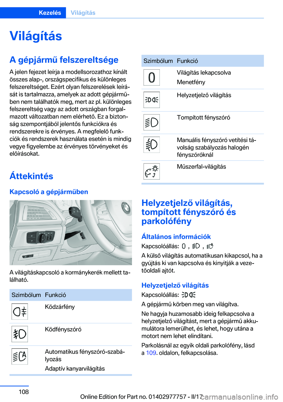 BMW 2 SERIES COUPE 2017  Kezelési útmutató (in Hungarian) �V�i�l�