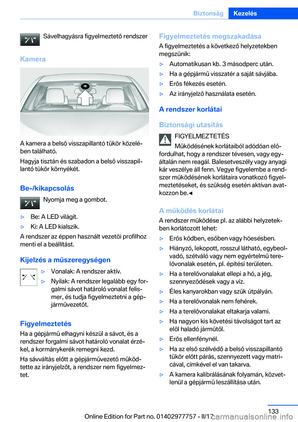 BMW 2 SERIES COUPE 2017  Kezelési útmutató (in Hungarian) �S�