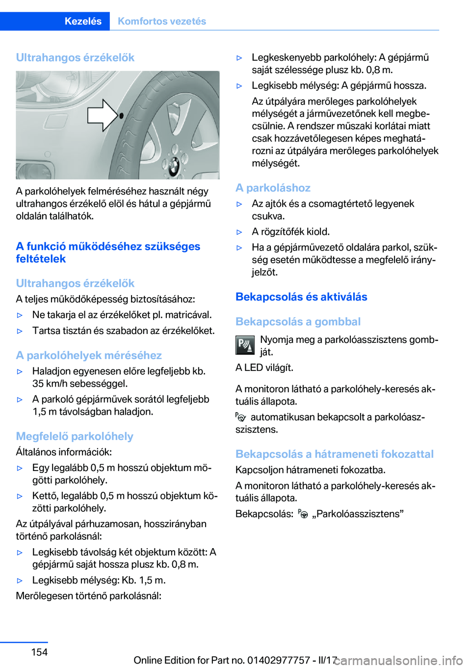 BMW 2 SERIES COUPE 2017  Kezelési útmutató (in Hungarian) �U�l�t�r�a�h�a�n�g�o�s��