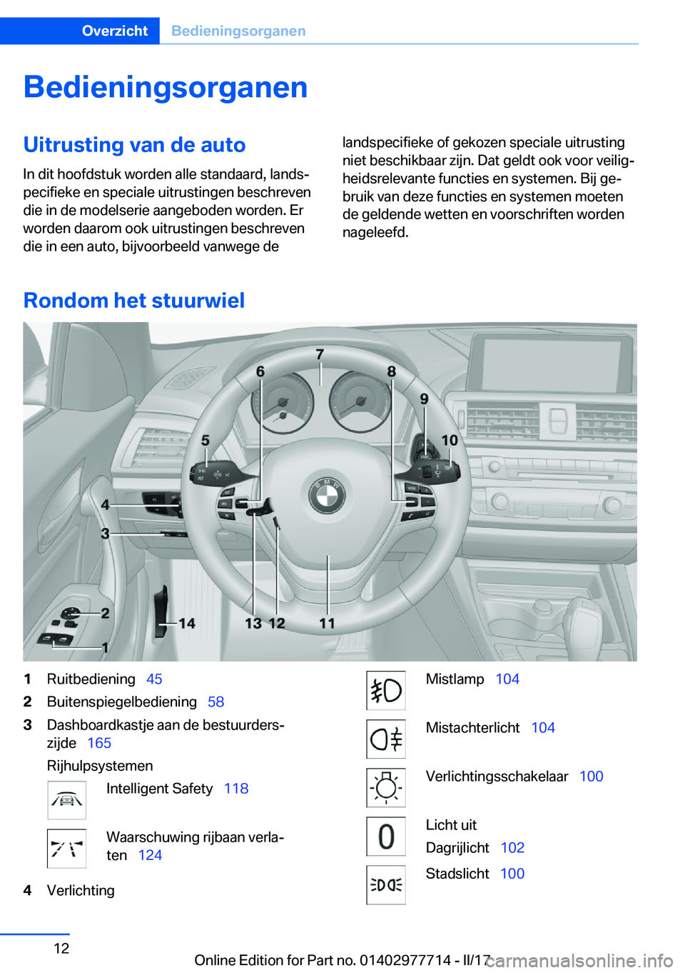 BMW 2 SERIES COUPE 2017  Instructieboekjes (in Dutch) �B�e�d�i�e�n�i�n�g�s�o�r�g�a�n�e�n�U�i�t�r�u�s�t�i�n�g��v�a�n��d�e��a�u�t�o�I�n� �d�i�t� �h�o�o�f�d�s�t�u�k� �w�o�r�d�e�n� �a�l�l�e� �s�t�a�n�d�a�a�r�d�,� �l�a�n�d�sj
�p�e�c�i�f�i�e�k�e� �e�n� �s�