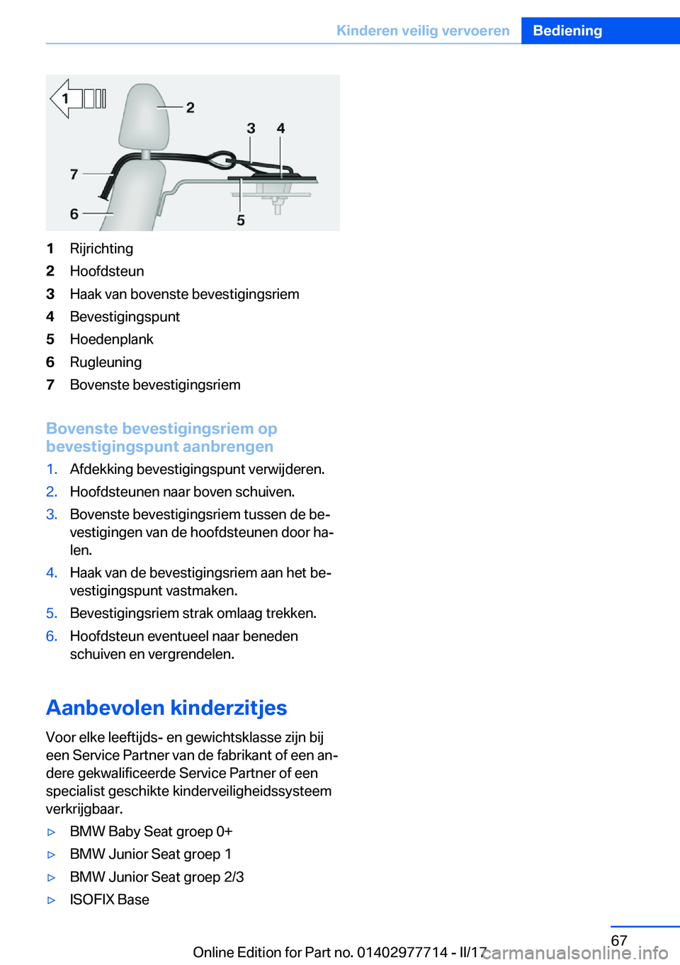 BMW 2 SERIES COUPE 2017  Instructieboekjes (in Dutch) �1�R�i�j�r�i�c�h�t�i�n�g�2�H�o�o�f�d�s�t�e�u�n�3�H�a�a�k� �v�a�n� �b�o�v�e�n�s�t�e� �b�e�v�e�s�t�i�g�i�n�g�s�r�i�e�m�4�B�e�v�e�s�t�i�g�i�n�g�s�p�u�n�t�5�H�o�e�d�e�n�p�l�a�n�k�6�R�u�g�l�e�u�n�i�n�g�7�B
