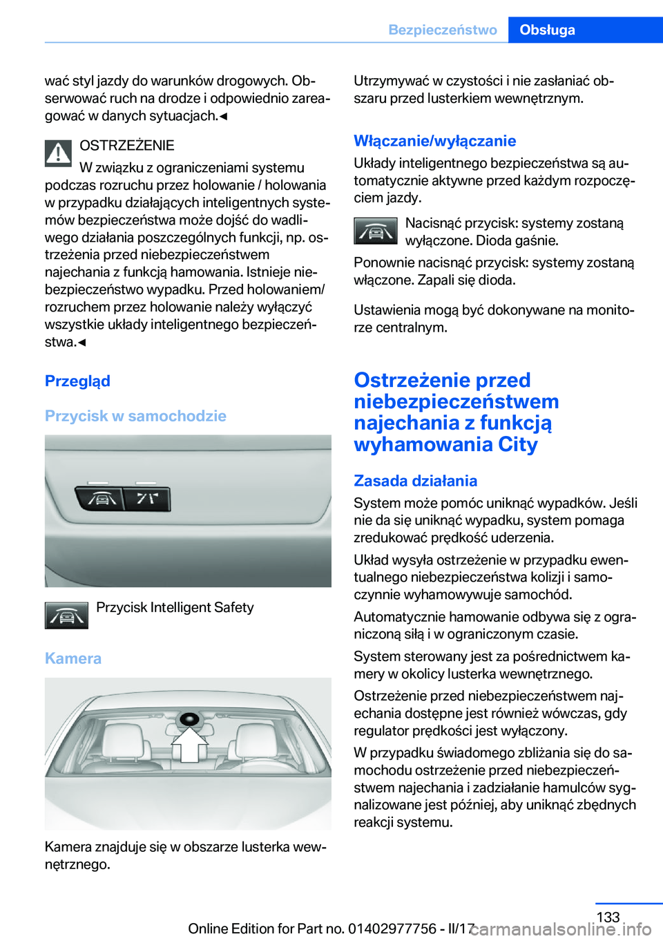 BMW 2 SERIES COUPE 2017  Instrukcja obsługi (in Polish) �w�a�
