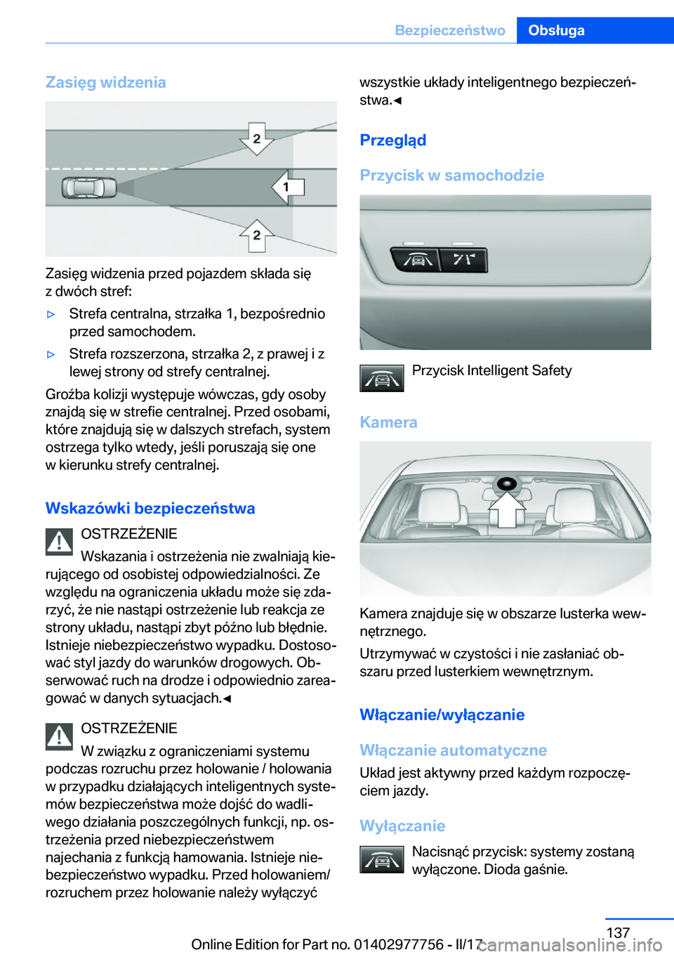 BMW 2 SERIES COUPE 2017  Instrukcja obsługi (in Polish) �;�a�s�i�