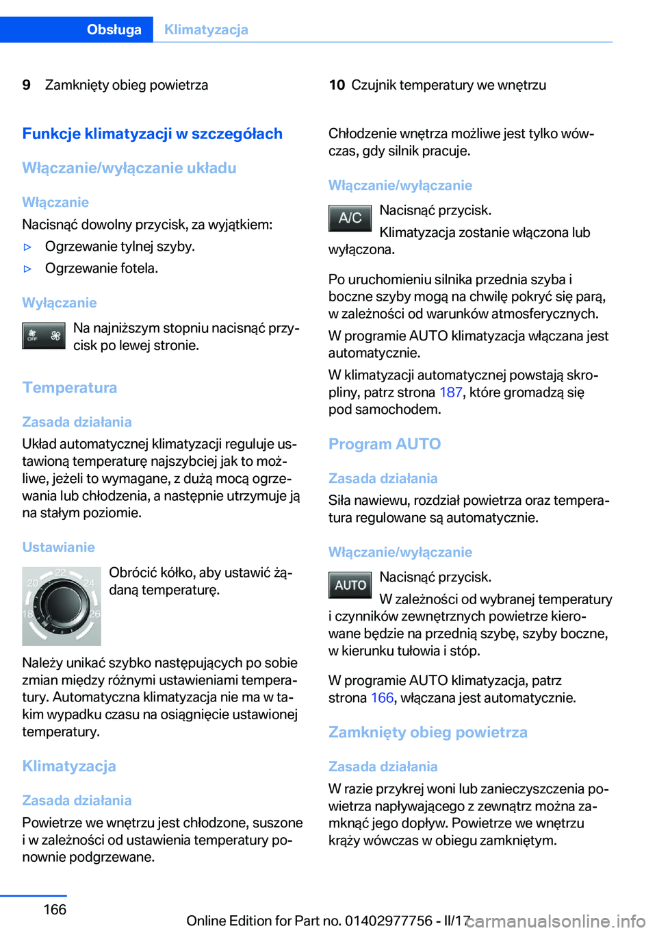 BMW 2 SERIES COUPE 2017  Instrukcja obsługi (in Polish) �9�Z�a�m�k�n�i�