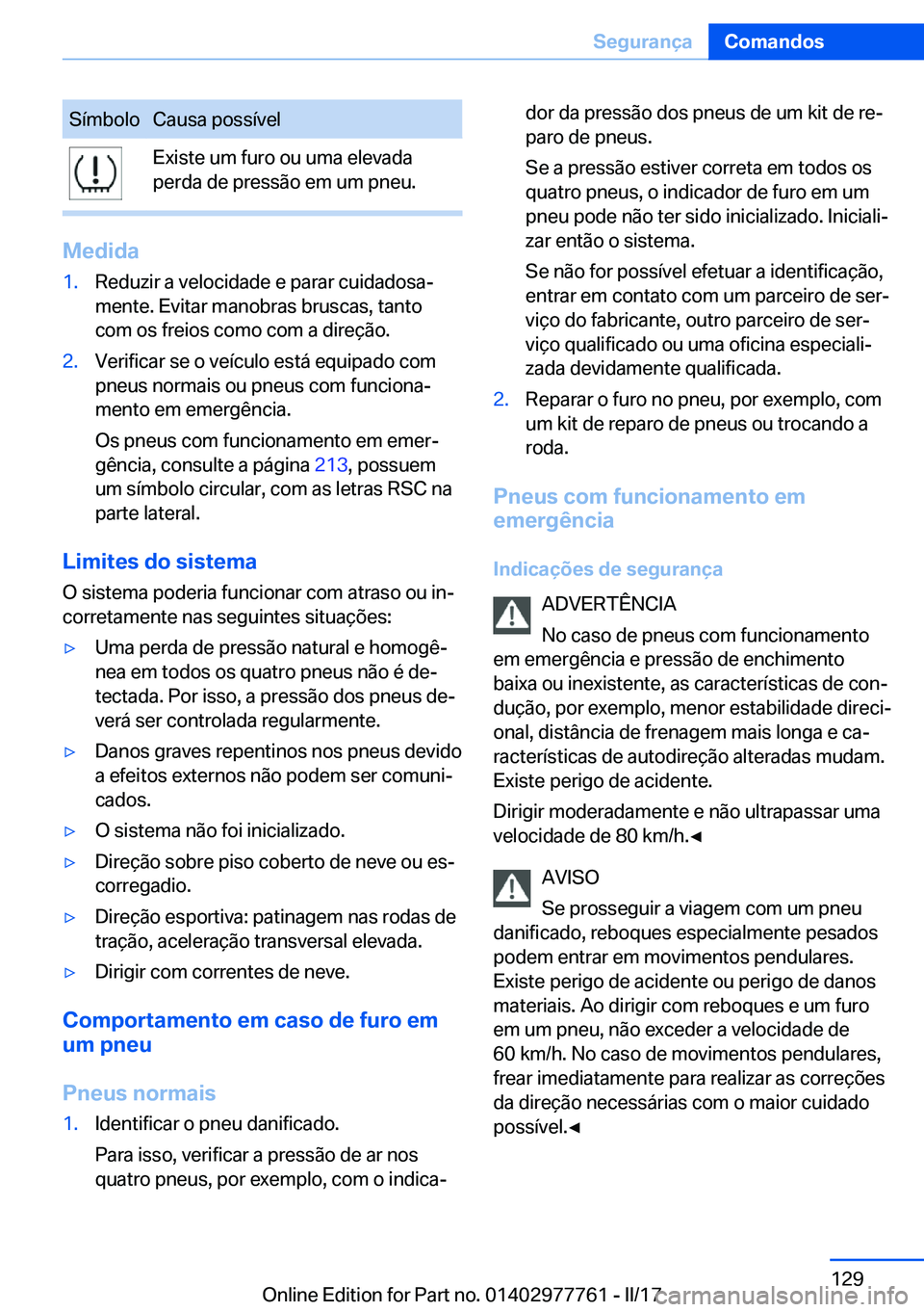 BMW 2 SERIES COUPE 2017  Manual do condutor (in Portuguese) �S�