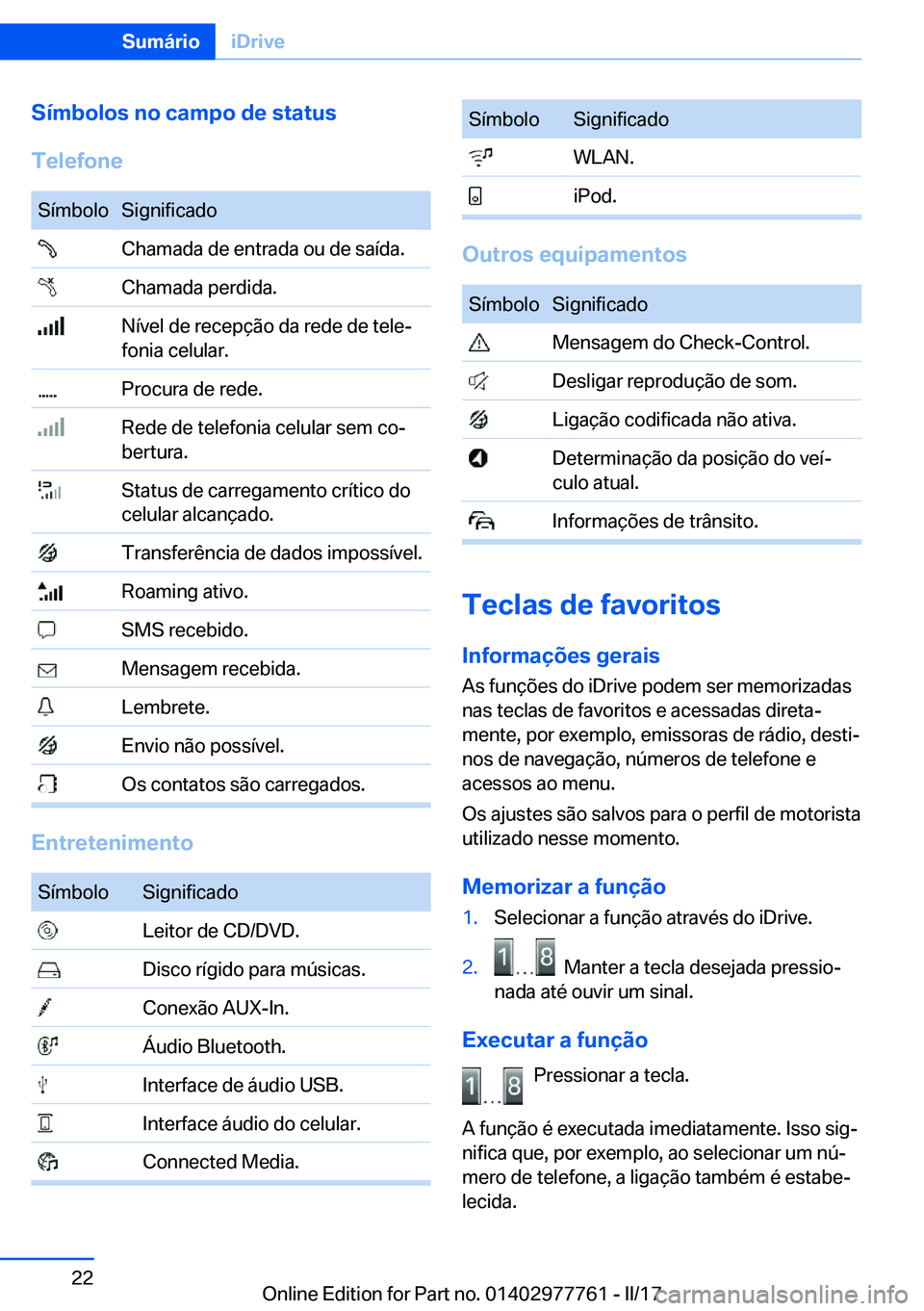 BMW 2 SERIES COUPE 2017  Manual do condutor (in Portuguese) �S�