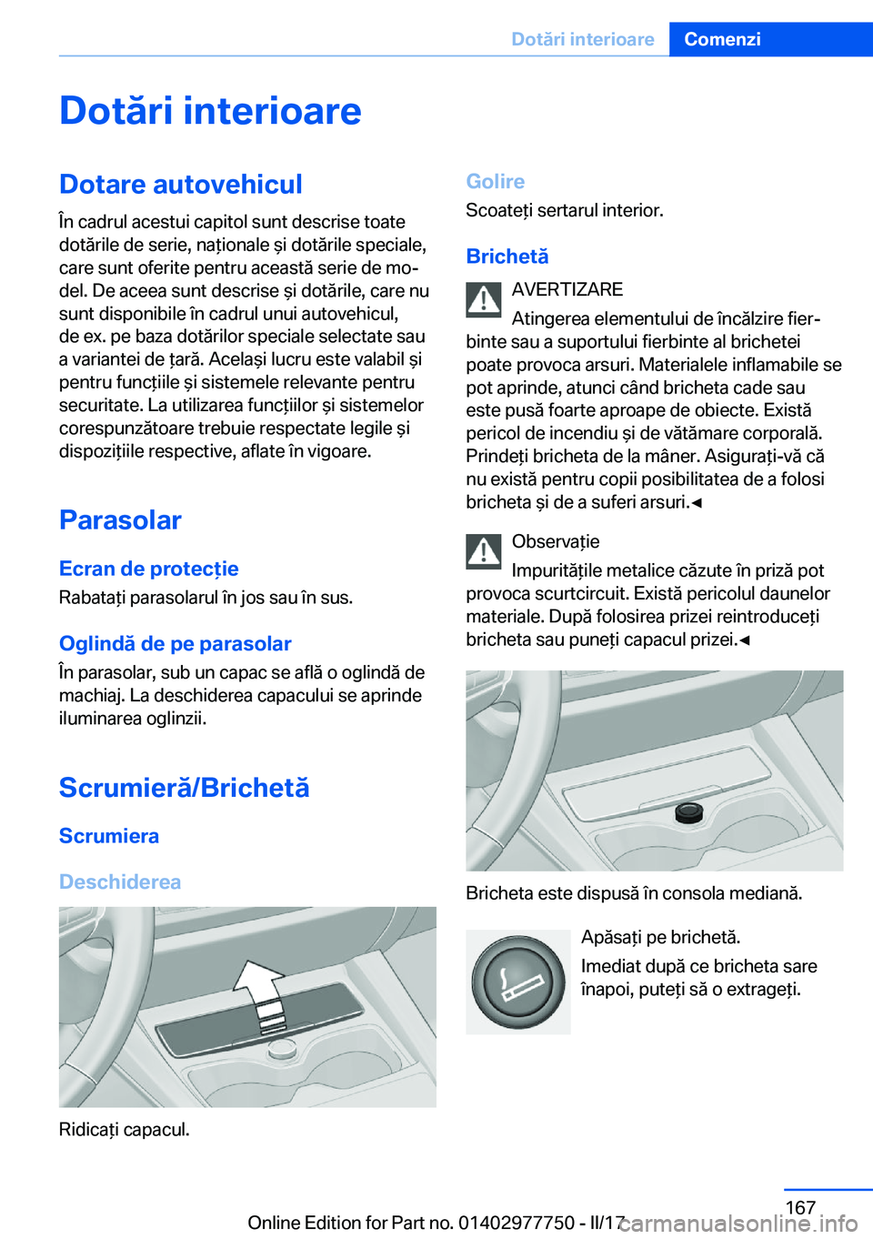 BMW 2 SERIES COUPE 2017  Ghiduri De Utilizare (in Romanian) �D�o�t�