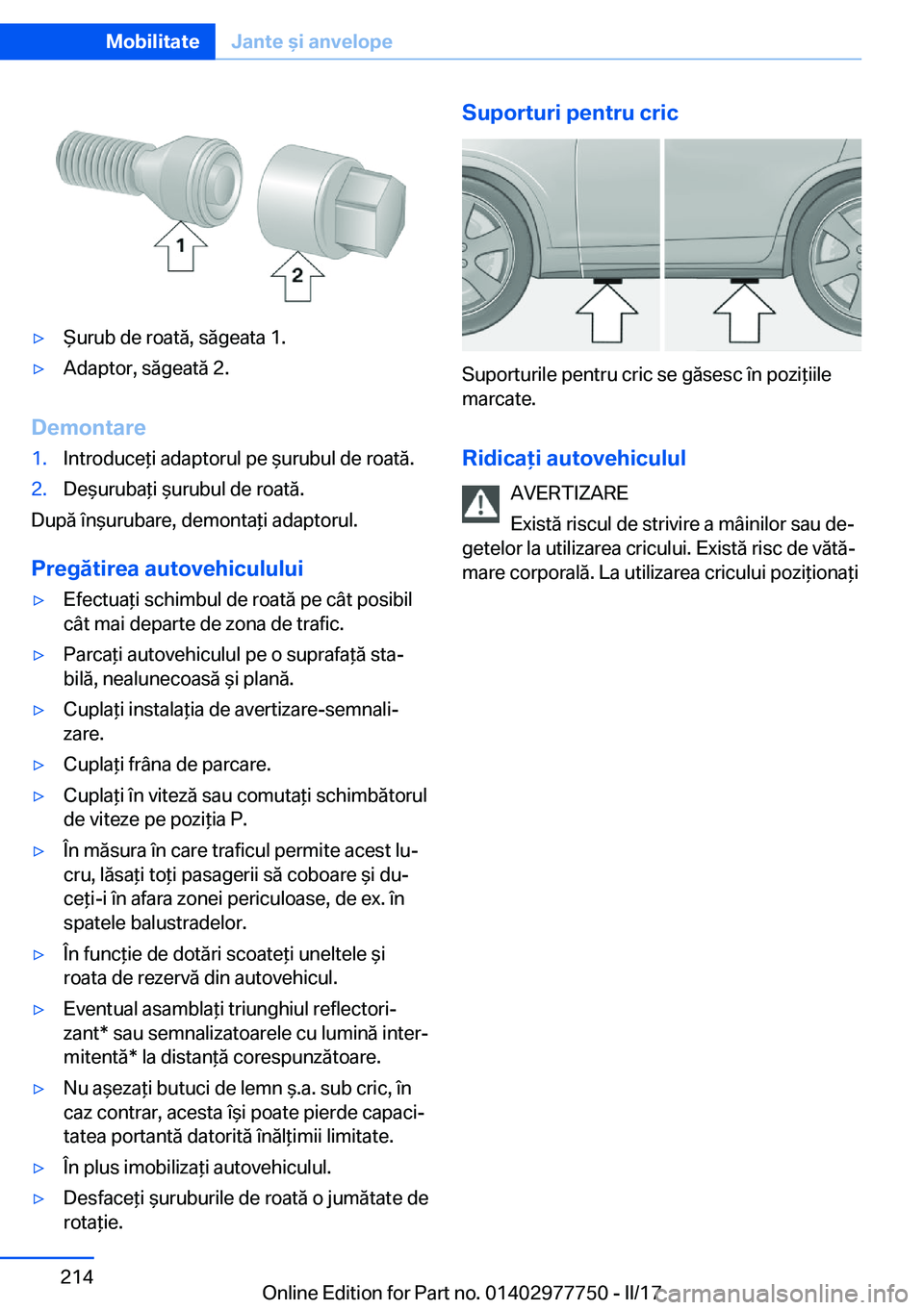BMW 2 SERIES COUPE 2017  Ghiduri De Utilizare (in Romanian) 'y %�u�r�u�b� �d�e� �r�o�a�t�