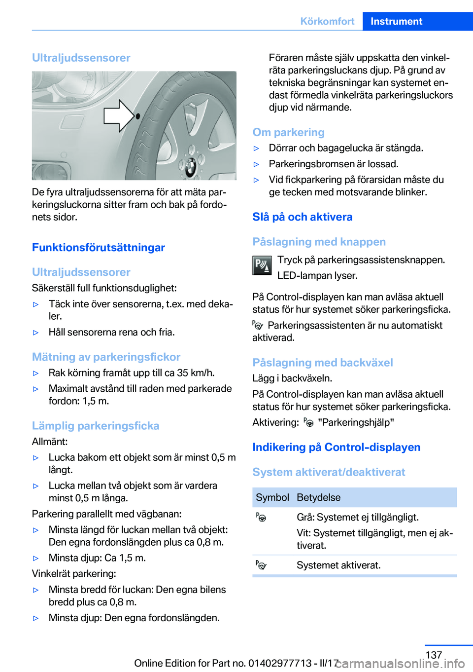 BMW 2 SERIES COUPE 2017  InstruktionsbÖcker (in Swedish) �U�l�t�r�a�l�j�u�d�s�s�e�n�s�o�r�e�r
�D�e� �f�y�r�a� �u�l�t�r�a�l�j�u�d�s�s�e�n�s�o�r�e�r�n�a� �f�