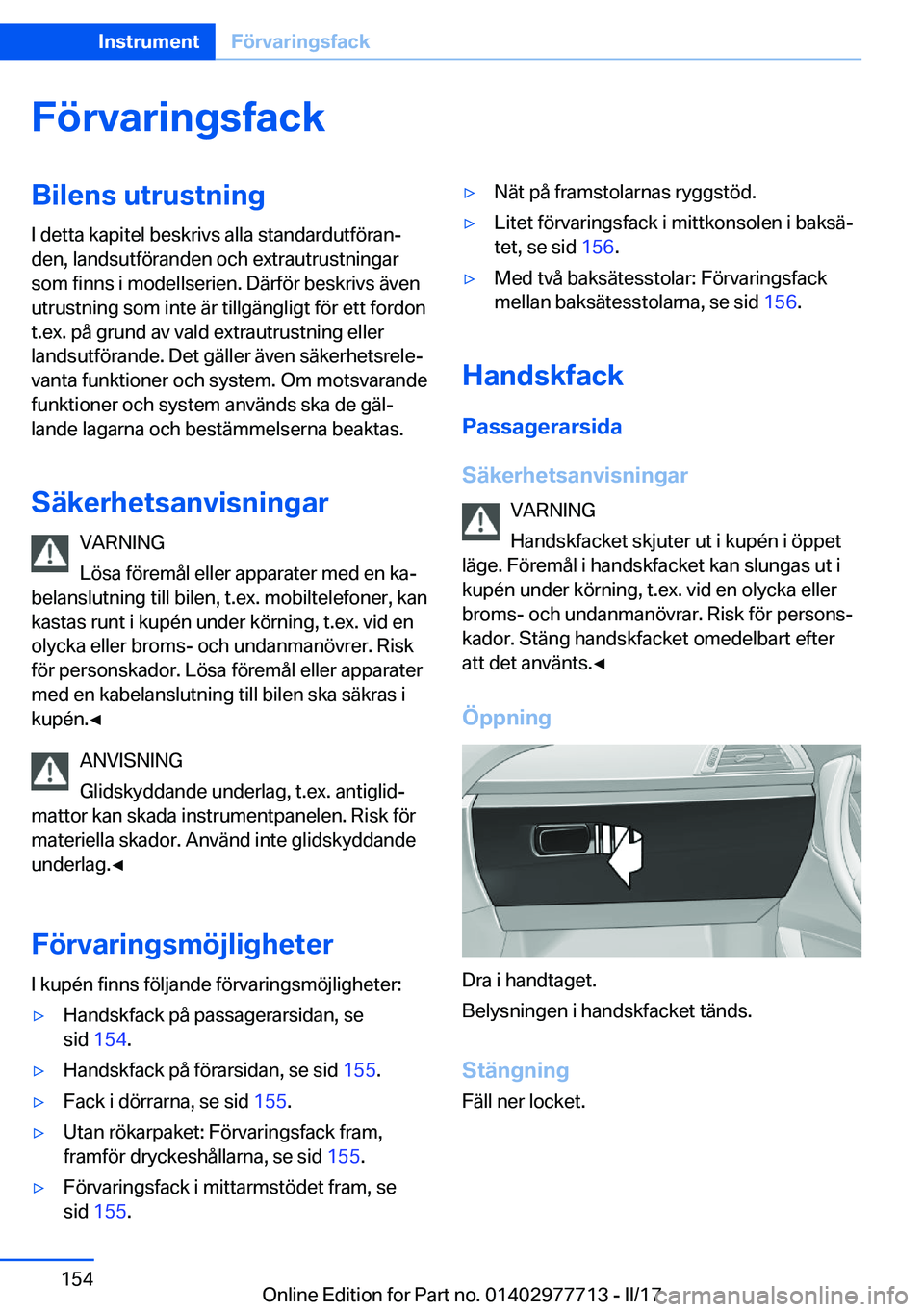 BMW 2 SERIES COUPE 2017  InstruktionsbÖcker (in Swedish) �F�
