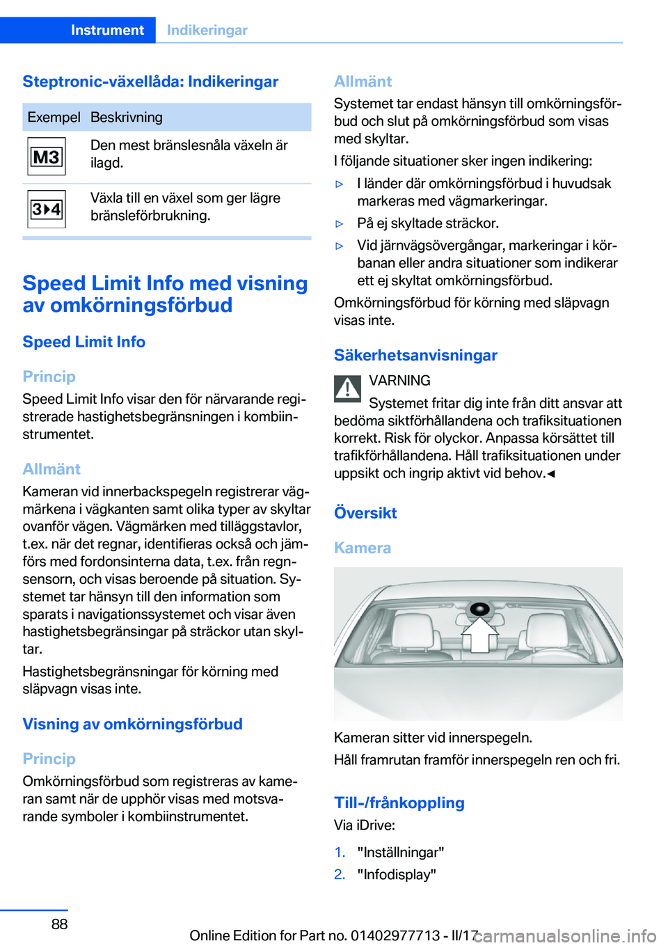 BMW 2 SERIES COUPE 2017  InstruktionsbÖcker (in Swedish) �S�t�e�p�t�r�o�n�i�c�-�v�ä�x�e�l�l�å�d�a�:��I�n�d�i�k�e�r�i�n�g�a�r�E�x�e�m�p�e�l�B�e�s�k�r�i�v�n�i�n�g�D�e�n� �m�e�s�t� �b�r�ä�n�s�l�e�s�n�å�l�a� �v�ä�x�e�l�n� �ä�r
�i�l�a�g�d�.�V�ä�x�l�a� �t