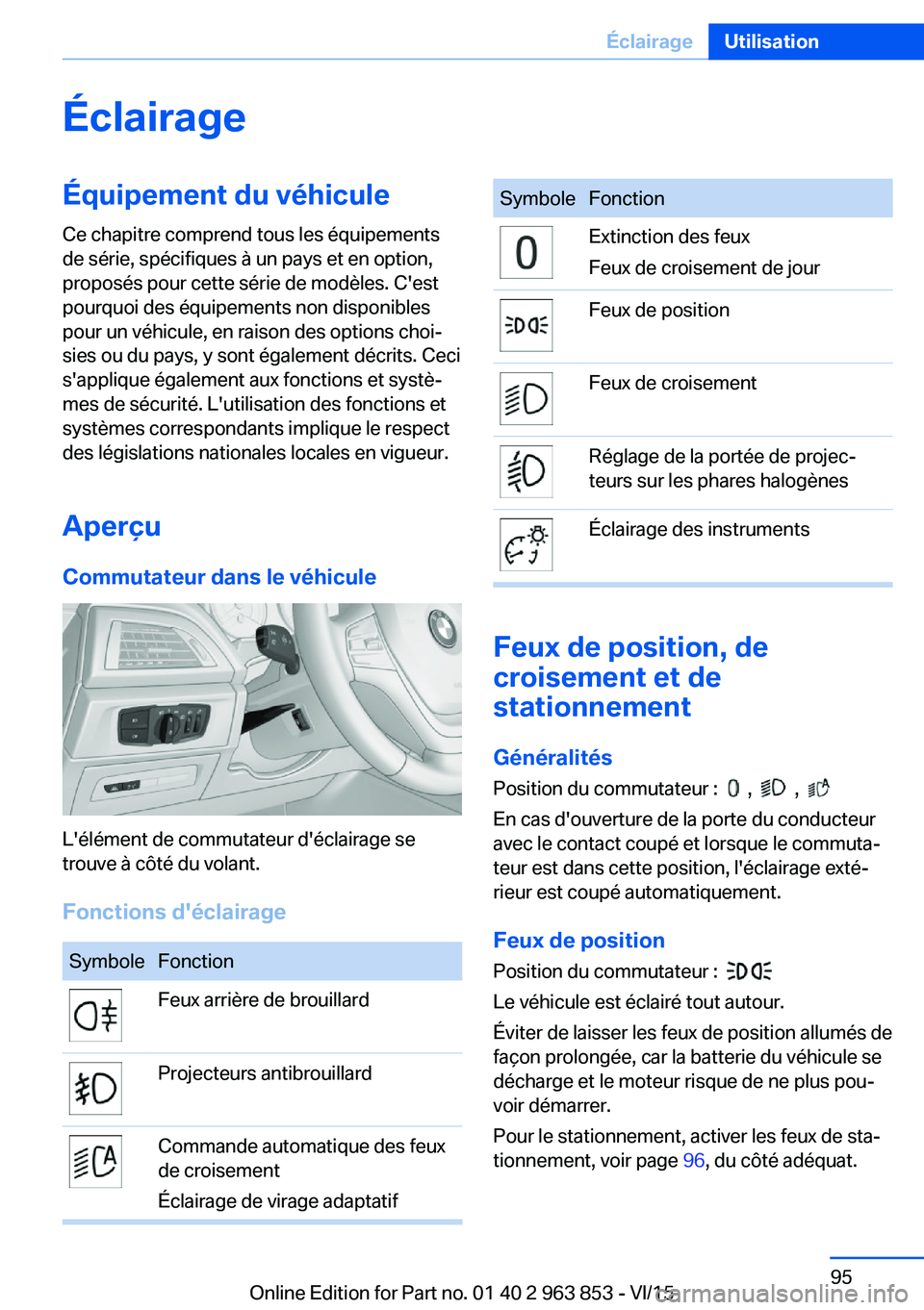 BMW 2 SERIES COUPE 2016 Notices Demploi (in French) ÉclairageÉquipement du véhiculeCe chapitre comprend tous les équipements
de série, spécifiques à un pays et en option,
proposés pour cette série de modèles. C'est
pourquoi des équipemen BMW 2 SERIES COUPE 2016 Notices Demploi (in French) ÉclairageÉquipement du véhiculeCe chapitre comprend tous les équipements
de série, spécifiques à un pays et en option,
proposés pour cette série de modèles. C'est
pourquoi des équipemen