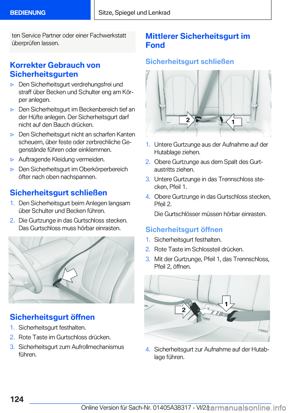 BMW 2 SERIES GRAN COUPE 2022  Betriebsanleitungen (in German) �t�e�n��S�e�r�v�i�c�e��P�a�r�t�n�e�r��o�d�e�r��e�i�n�e�r��F�a�c�h�w�e�r�k�s�t�a�t�t
�