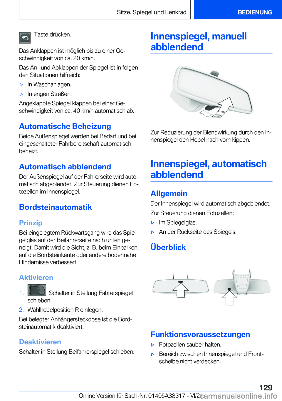 BMW 2 SERIES GRAN COUPE 2022  Betriebsanleitungen (in German) �T�a�s�t�e��d�r�