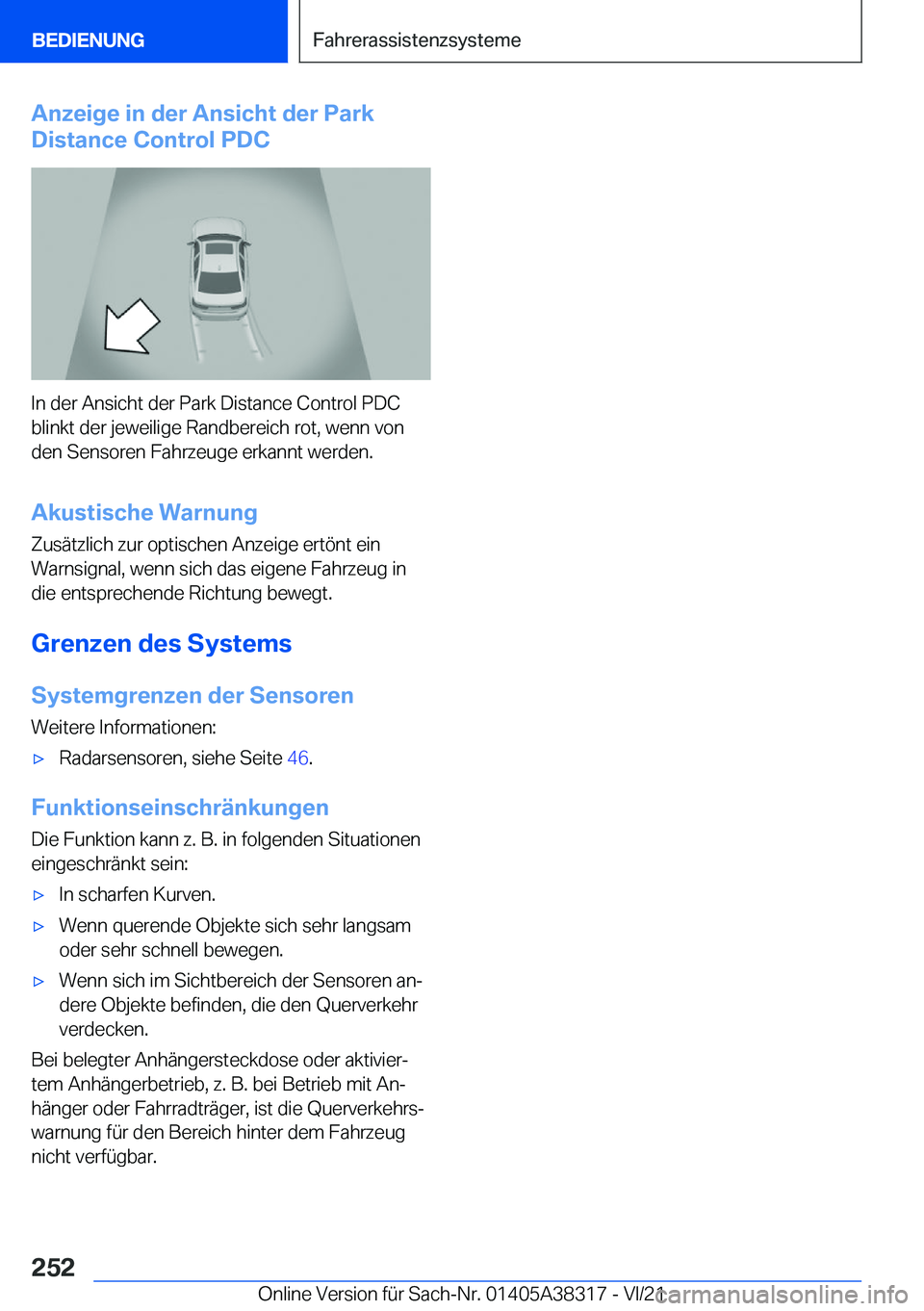 BMW 2 SERIES GRAN COUPE 2022  Betriebsanleitungen (in German) �A�n�z�e�i�g�e��i�n��d�e�r��A�n�s�i�c�h�t��d�e�r��P�a�r�k
�D�i�s�t�a�n�c�e��C�o�n�t�r�o�l��P�D�C
�I�n��d�e�r��A�n�s�i�c�h�t��d�e�r��P�a�r�k��D�i�s�t�a�n�c�e��C�o�n�t�r�o�l��P�D�C
�b�l�i�