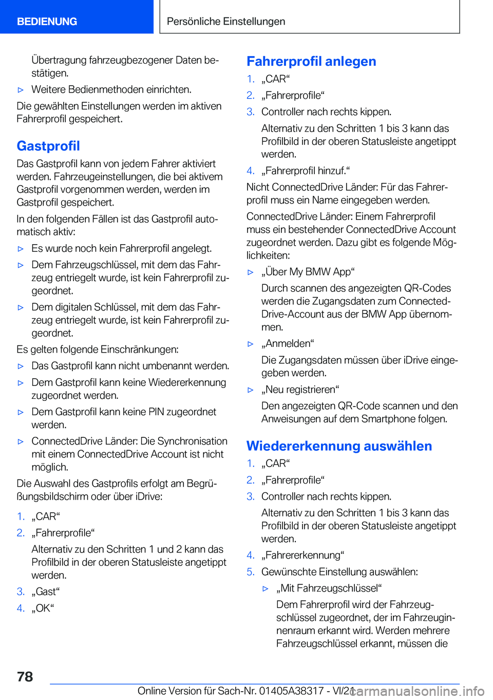 BMW 2 SERIES GRAN COUPE 2022  Betriebsanleitungen (in German) �