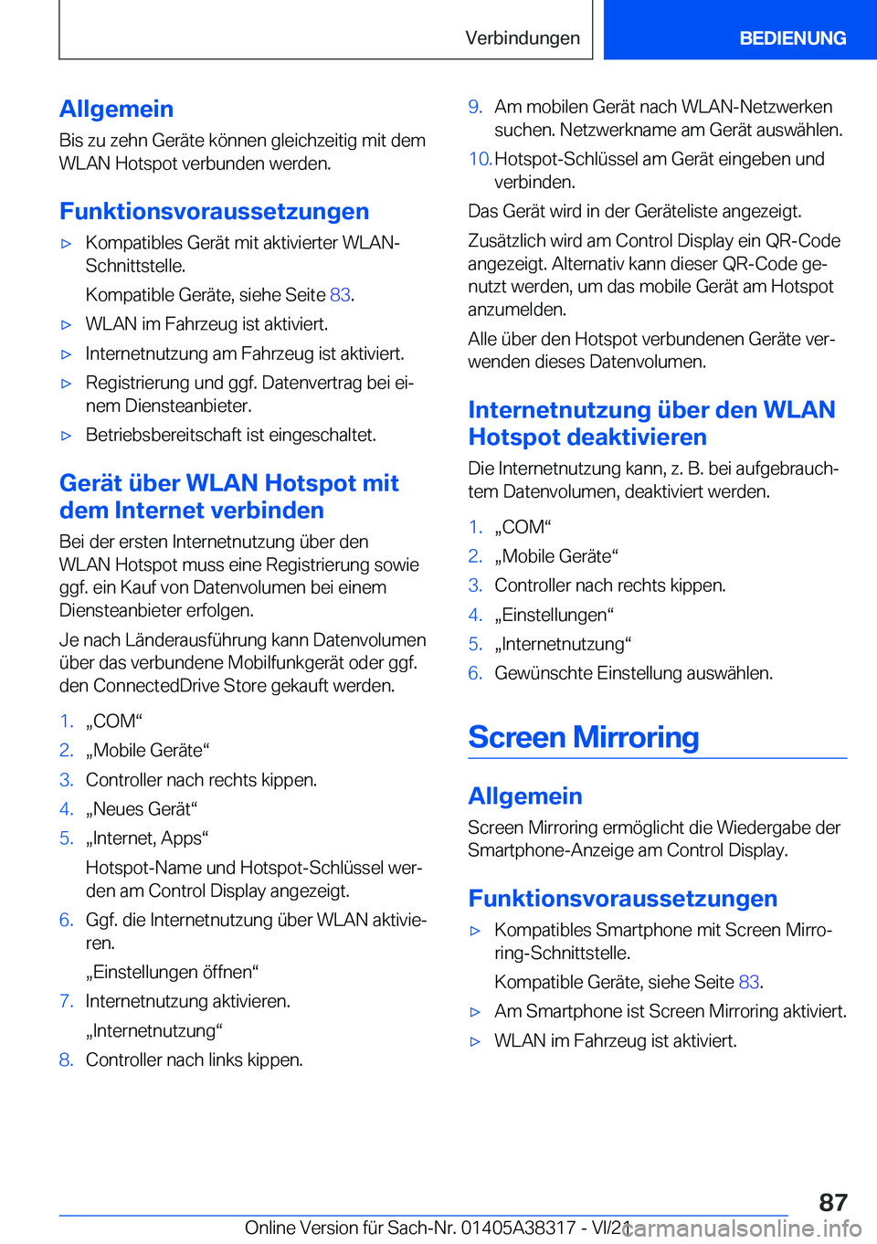 BMW 2 SERIES GRAN COUPE 2022  Betriebsanleitungen (in German) �A�l�l�g�e�m�e�i�n
�B�i�s��z�u��z�e�h�n��G�e�r�