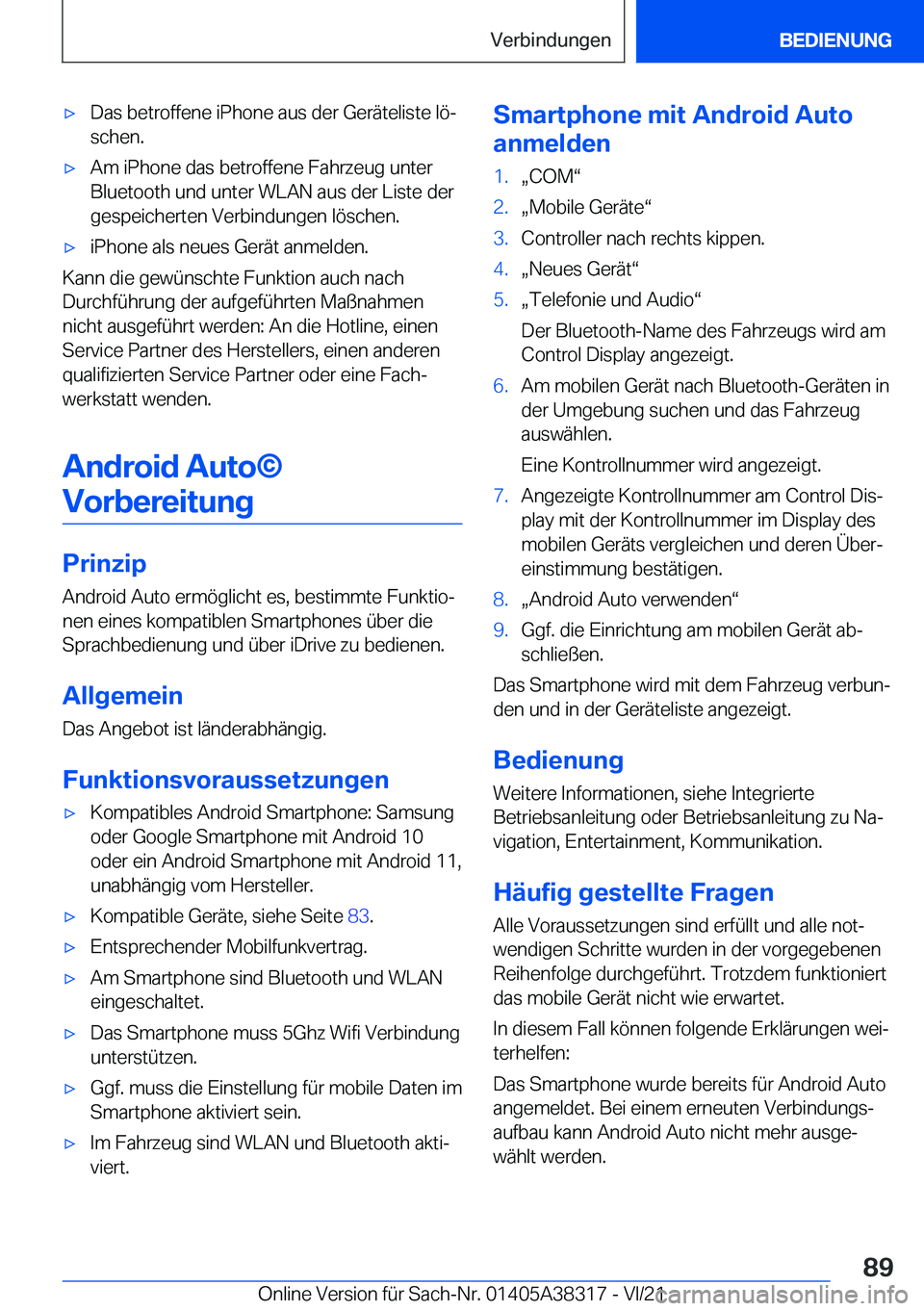 BMW 2 SERIES GRAN COUPE 2022  Betriebsanleitungen (in German) x�D�a�s��b�e�t�r�o�f�f�e�n�e��i�P�h�o�n�e��a�u�s��d�e�r��G�e�r�
