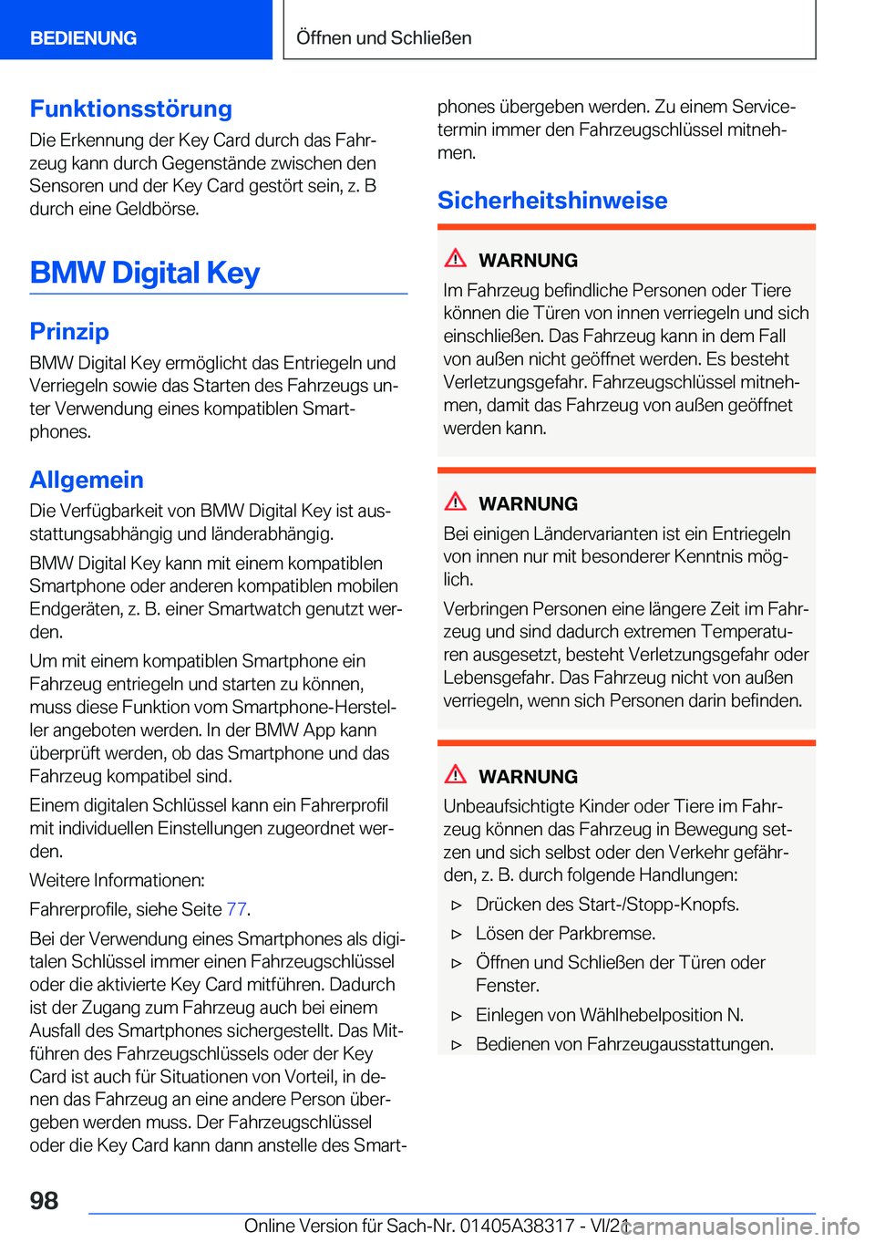 BMW 2 SERIES GRAN COUPE 2022  Betriebsanleitungen (in German) �F�u�n�k�t�i�o�n�s�s�t�