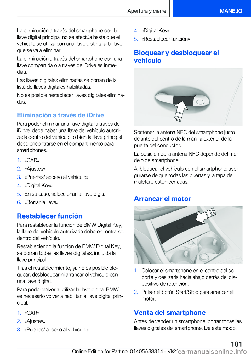 BMW 2 SERIES GRAN COUPE 2022  Manuales de Empleo (in Spanish) �L�a��e�l�i�m�i�n�a�c�i�