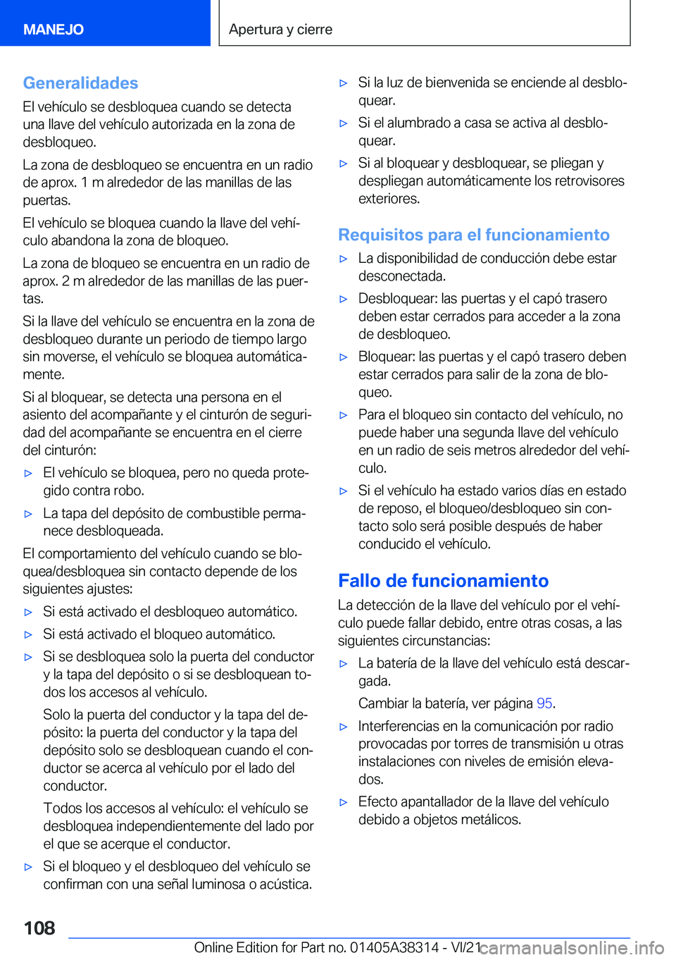 BMW 2 SERIES GRAN COUPE 2022  Manuales de Empleo (in Spanish) �G�e�n�e�r�a�l�i�d�a�d�e�s
�E�l��v�e�h�