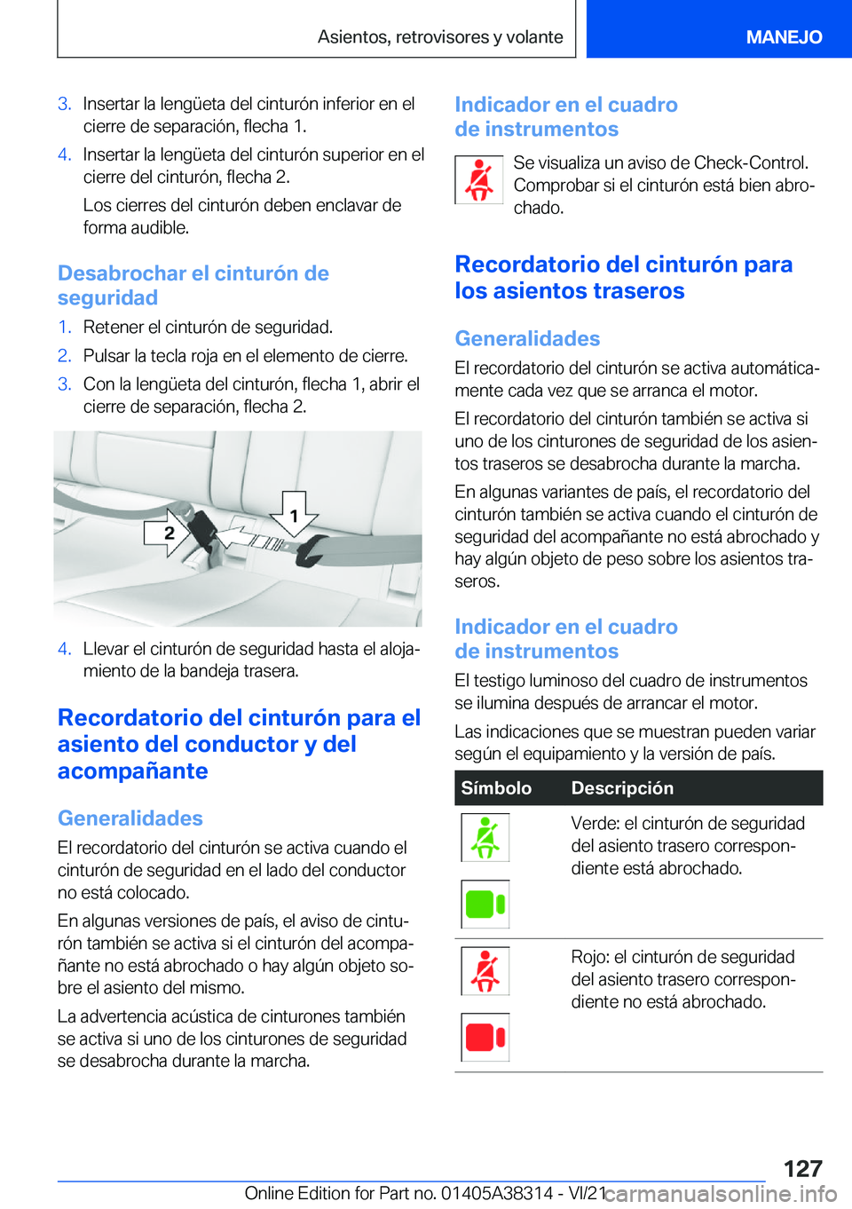 BMW 2 SERIES GRAN COUPE 2022  Manuales de Empleo (in Spanish) �3�.�I�n�s�e�r�t�a�r��l�a��l�e�n�g�