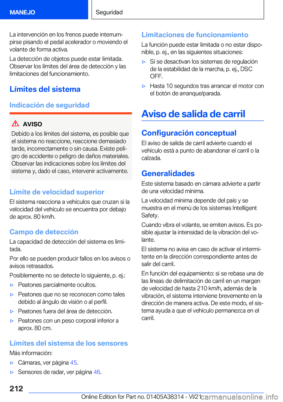 BMW 2 SERIES GRAN COUPE 2022  Manuales de Empleo (in Spanish) �L�a��i�n�t�e�r�v�e�n�c�i�