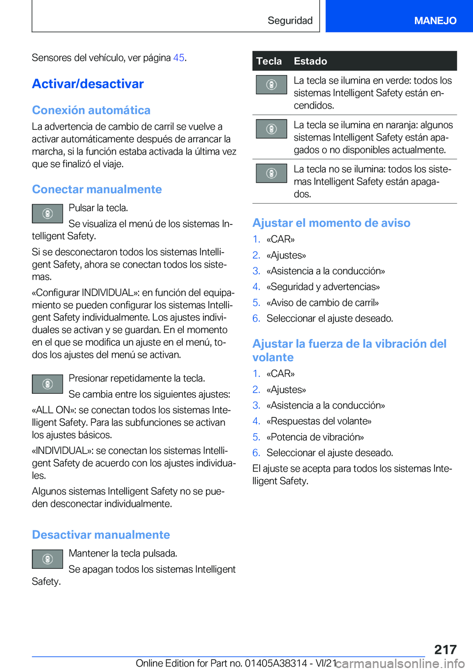 BMW 2 SERIES GRAN COUPE 2022  Manuales de Empleo (in Spanish) �S�e�n�s�o�r�e�s��d�e�l��v�e�h�
