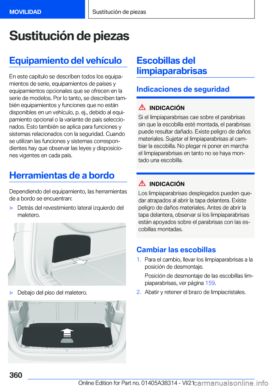 BMW 2 SERIES GRAN COUPE 2022  Manuales de Empleo (in Spanish) �S�u�s�t�i�t�u�c�i�
