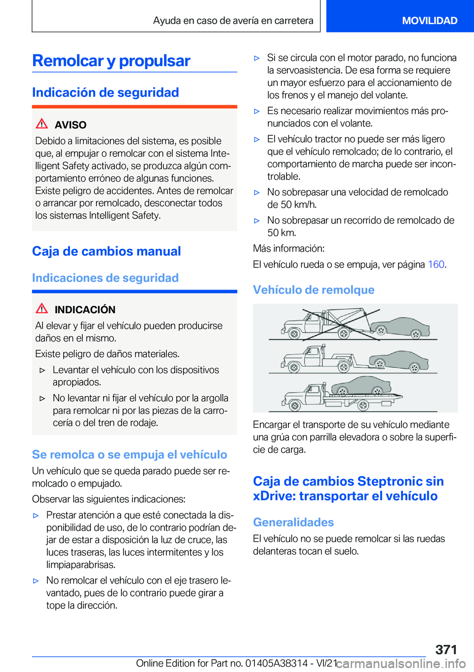 BMW 2 SERIES GRAN COUPE 2022  Manuales de Empleo (in Spanish) �R�e�m�o�l�c�a�r��y��p�r�o�p�u�l�s�a�r
�I�n�d�i�c�a�c�i�
