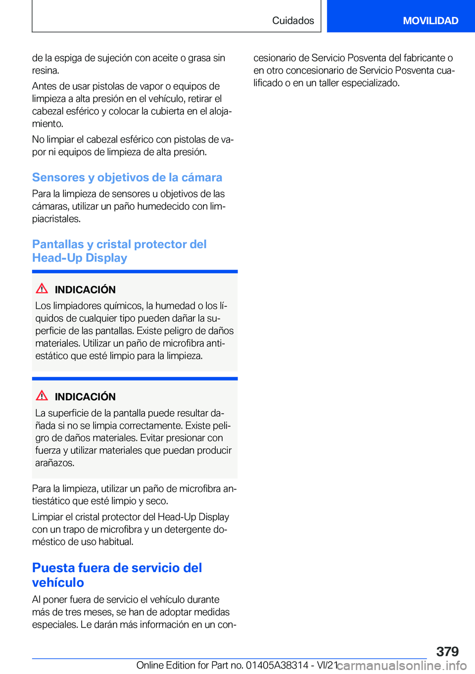 BMW 2 SERIES GRAN COUPE 2022  Manuales de Empleo (in Spanish) �d�e��l�a��e�s�p�i�g�a��d�e��s�u�j�e�c�i�