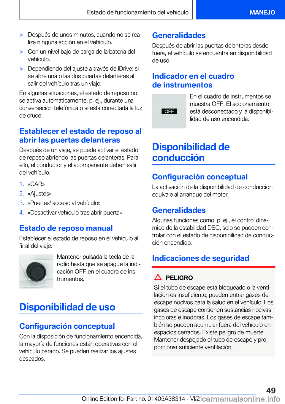 BMW 2 SERIES GRAN COUPE 2022  Manuales de Empleo (in Spanish) x�D�e�s�p�u�