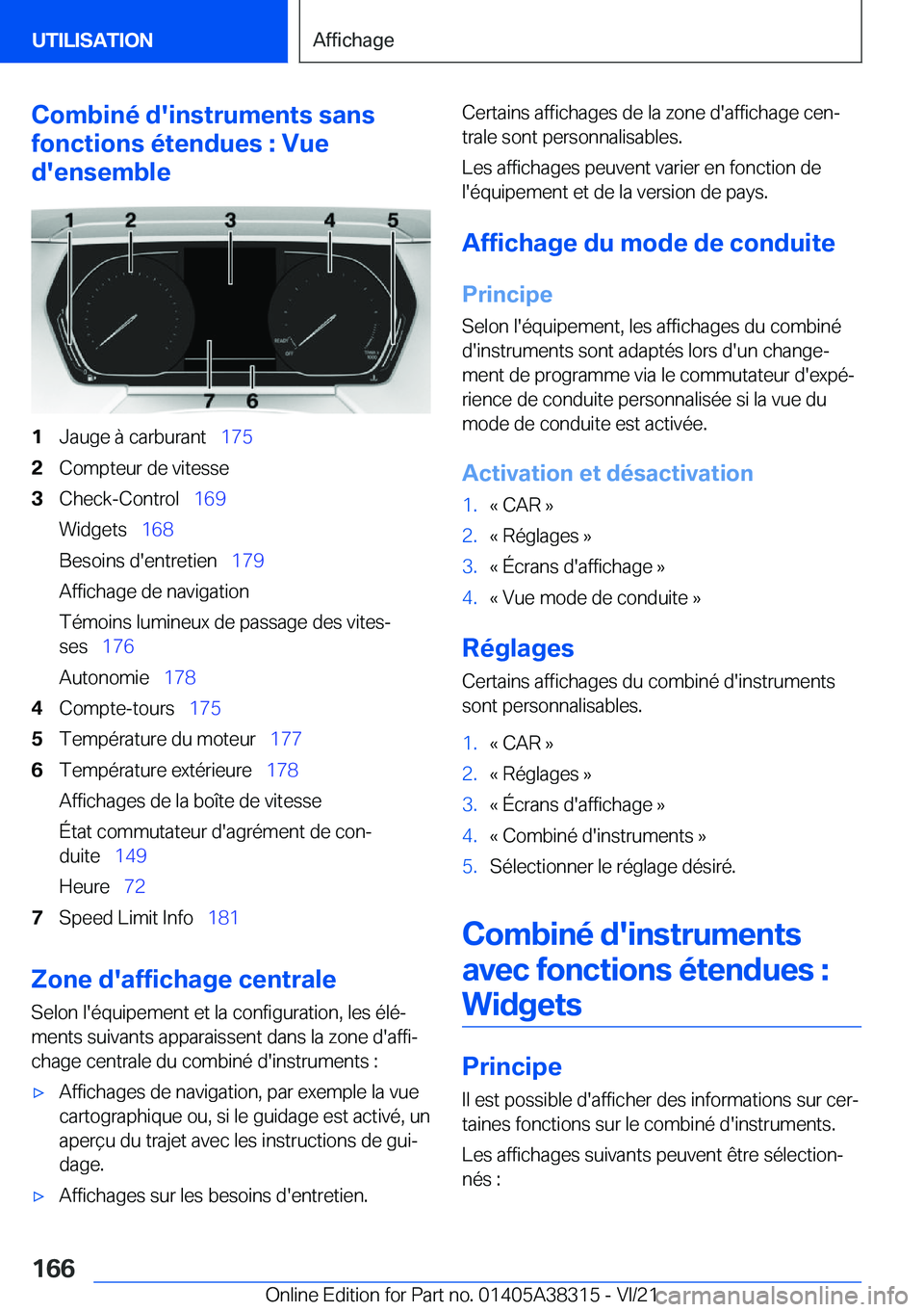 BMW 2 SERIES GRAN COUPE 2022  Notices Demploi (in French) �C�o�m�b�i�n�é��d�'�i�n�s�t�r�u�m�e�n�t�s��s�a�n�s
�f�o�n�c�t�i�o�n�s��é�t�e�n�d�u�e�s��:��V�u�e
�d�'�e�n�s�e�m�b�l�e�1�J�a�u�g�e��