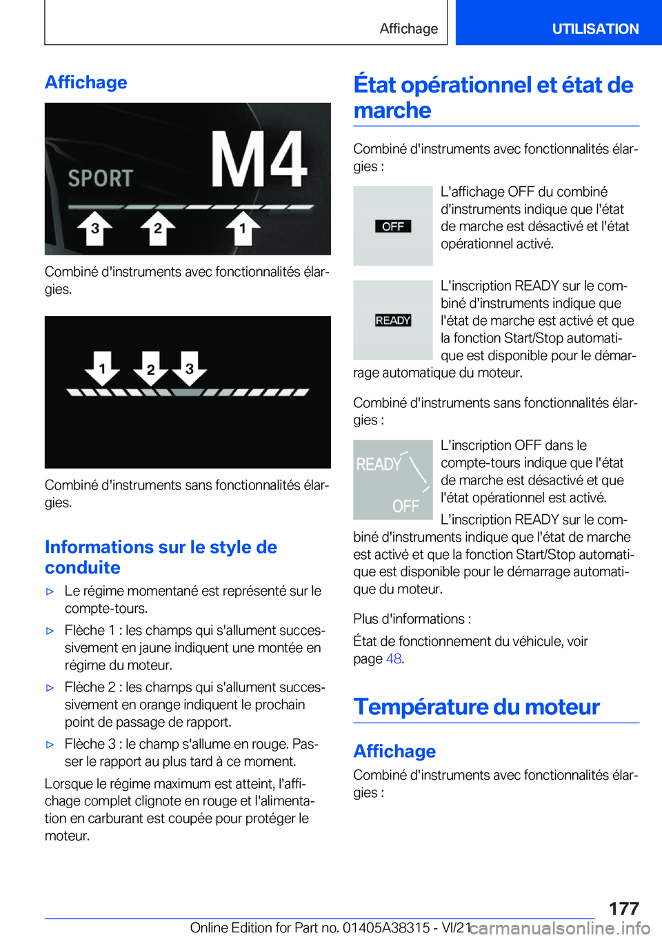 BMW 2 SERIES GRAN COUPE 2022  Notices Demploi (in French) �A�f�f�i�c�h�a�g�e
�C�o�m�b�i�n�é��d�'�i�n�s�t�r�u�m�e�n�t�s��a�v�e�c��f�o�n�c�t�i�o�n�n�a�l�i�t�é�s��é�l�a�rj�g�i�e�s�.
�C�o�m�b�i�n�é��d�'�i�n�s�t�r�u�m�e�n�t�s��s�a�n�s��f�o�n�c