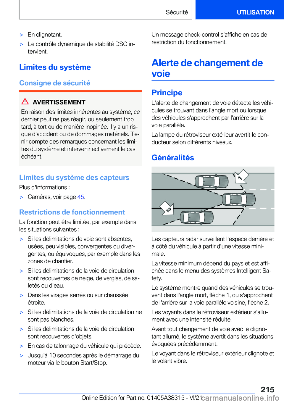 BMW 2 SERIES GRAN COUPE 2022  Notices Demploi (in French) 'x�E�n��c�l�i�g�n�o�t�a�n�t�.'x�L�e��c�o�n�t�r�