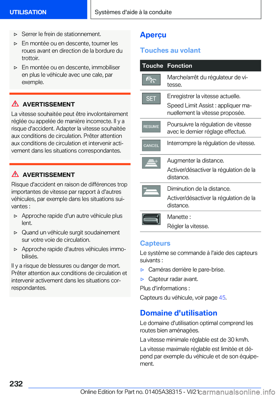 BMW 2 SERIES GRAN COUPE 2022  Notices Demploi (in French) 'x�S�e�r�r�e�r��l�e��f�r�e�i�n��d�e��s�t�a�t�i�o�n�n�e�m�e�n�t�.'x�E�n��m�o�n�t�é�e��o�u��e�n��d�e�s�c�e�n�t�e�,��t�o�u�r�n�e�r��l�e�s
�r�o�u�e�s��a�v�a�n�t��e�n��d�i�r�e�c�t�i�o