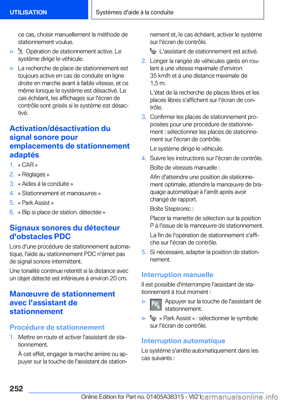 BMW 2 SERIES GRAN COUPE 2022  Notices Demploi (in French) �c�e��c�a�s�,��c�h�o�i�s�i�r��m�a�n�u�e�l�l�e�m�e�n�t��l�a��m�é�t�h�o�d�e��d�e�s�t�a�t�i�o�n�n�e�m�e�n�t��v�o�u�l�u�e�.'x���O�p�é�r�a�t�i�o�n��d�e��s�t�a�t�i�o�n�n�e�m�e�n�t��a�c�t�i