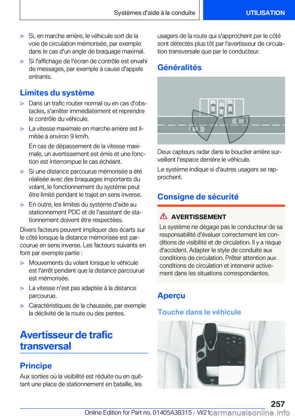 BMW 2 SERIES GRAN COUPE 2022  Notices Demploi (in French) 'x�S�i�,��e�n��m�a�r�c�h�e��a�r�r�i�è�r�e�,��l�e��v�é�h�i�c�u�l�e��s�o�r�t��d�e��l�a
�v�o�i�e��d�e��c�i�r�c�u�l�a�t�i�o�n��m�é�m�o�r�i�s�é�e�,��p�a�r��e�x�e�m�p�l�e
�d�a�n�s��l�e