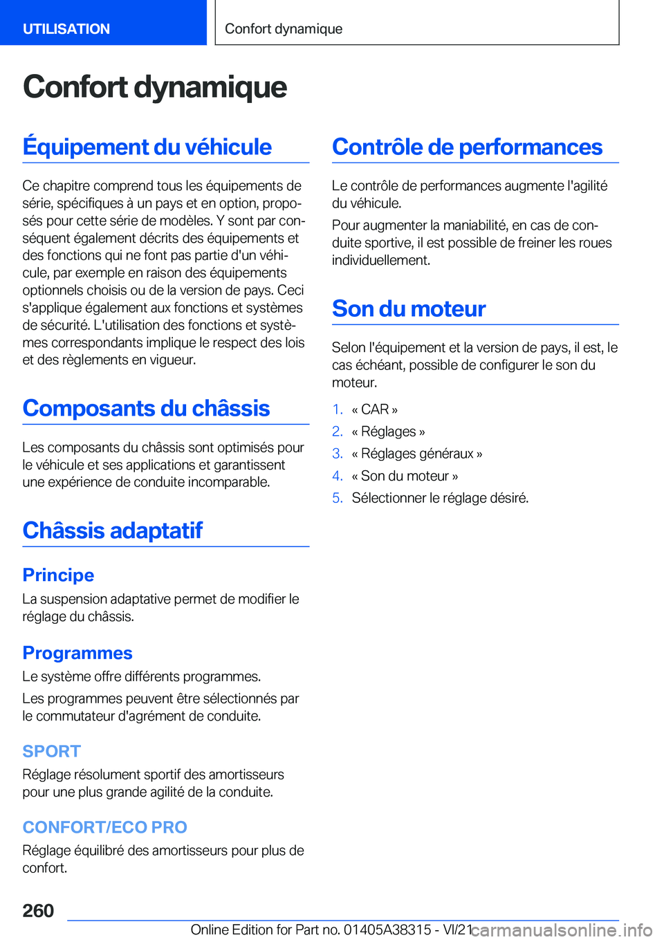 BMW 2 SERIES GRAN COUPE 2022  Notices Demploi (in French) �C�o�n�f�o�r�t��d�y�n�a�m�i�q�u�e�