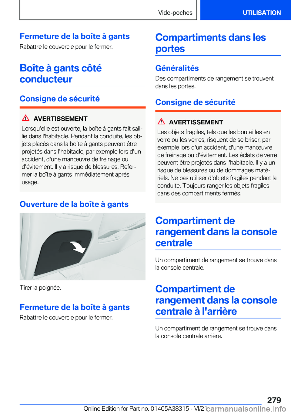 BMW 2 SERIES GRAN COUPE 2022  Notices Demploi (in French) �F�e�r�m�e�t�u�r�e��d�e��l�a��b�o�