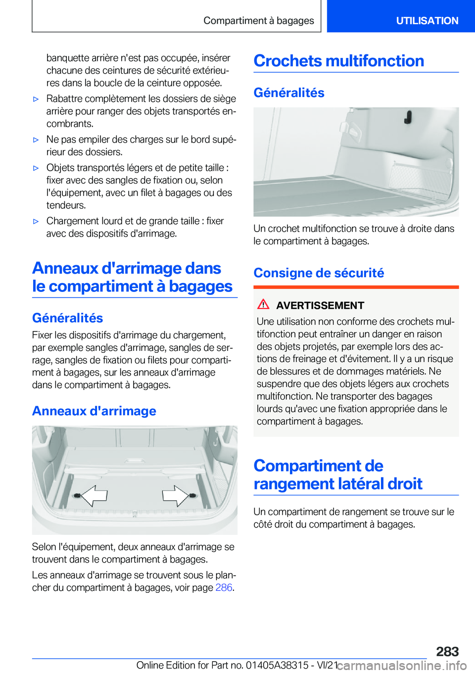 BMW 2 SERIES GRAN COUPE 2022  Notices Demploi (in French) �b�a�n�q�u�e�t�t�e��a�r�r�i�è�r�e��n�'�e�s�t��p�a�s��o�c�c�u�p�é�e�,��i�n�s�é�r�e�r�c�h�a�c�u�n�e��d�e�s��c�e�i�n�t�u�r�e�s��d�e��s�é�c�u�r�i�t�é��e�x�t�é�r�i�e�uj�r�e�s��d�a�n�s