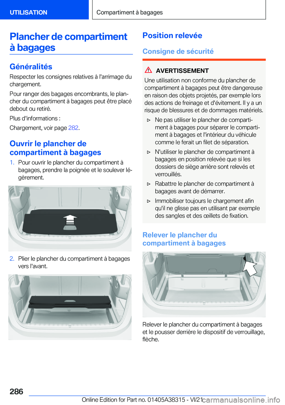 BMW 2 SERIES GRAN COUPE 2022  Notices Demploi (in French) �P�l�a�n�c�h�e�r��d�e��c�o�m�p�a�r�t�i�m�e�n�t�