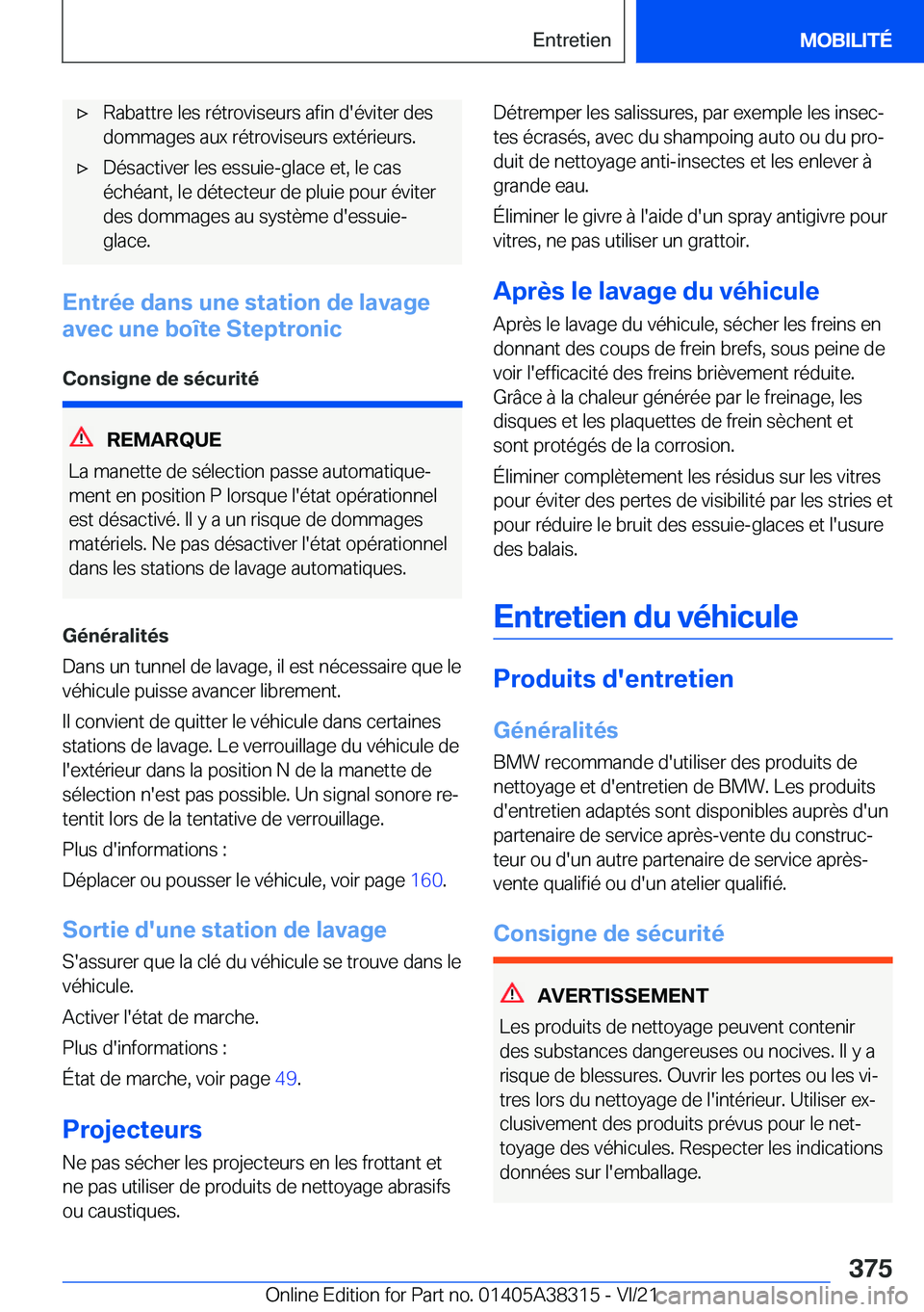 BMW 2 SERIES GRAN COUPE 2022  Notices Demploi (in French) 'x�R�a�b�a�t�t�r�e��l�e�s��r�é�t�r�o�v�i�s�e�u�r�s��a�f�i�n��d�'�é�v�i�t�e�r��d�e�s�d�o�m�m�a�g�e�s��a�u�x��r�é�t�r�o�v�i�s�e�u�r�s��e�x�t�é�r�i�e�u�r�s�.'x�D�é�s�a�c�t�i�v�e�