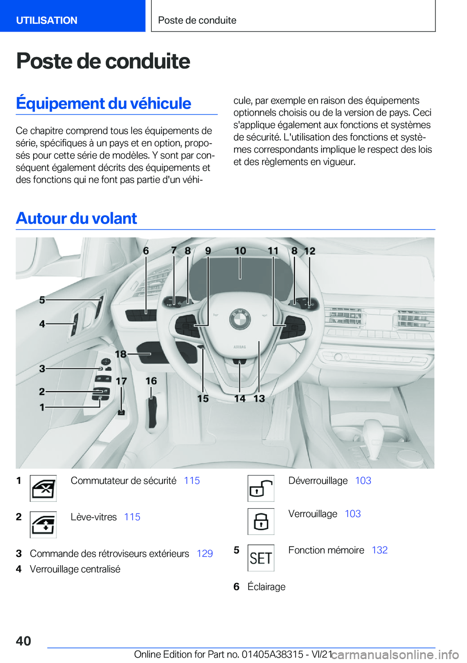 BMW 2 SERIES GRAN COUPE 2022  Notices Demploi (in French) �P�o�s�t�e��d�e��c�o�n�d�u�i�t�e�
