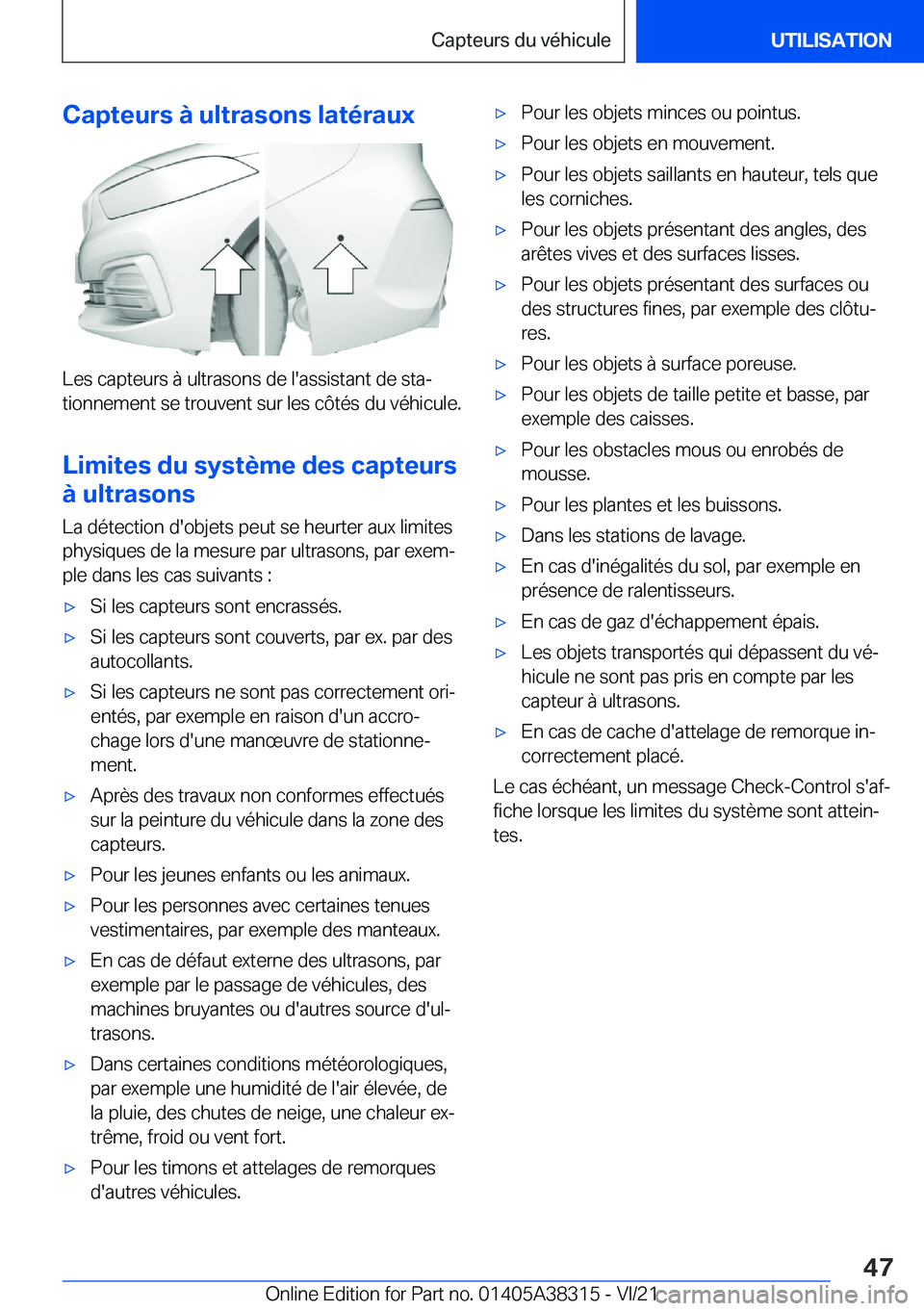 BMW 2 SERIES GRAN COUPE 2022  Notices Demploi (in French) �C�a�p�t�e�u�r�s��