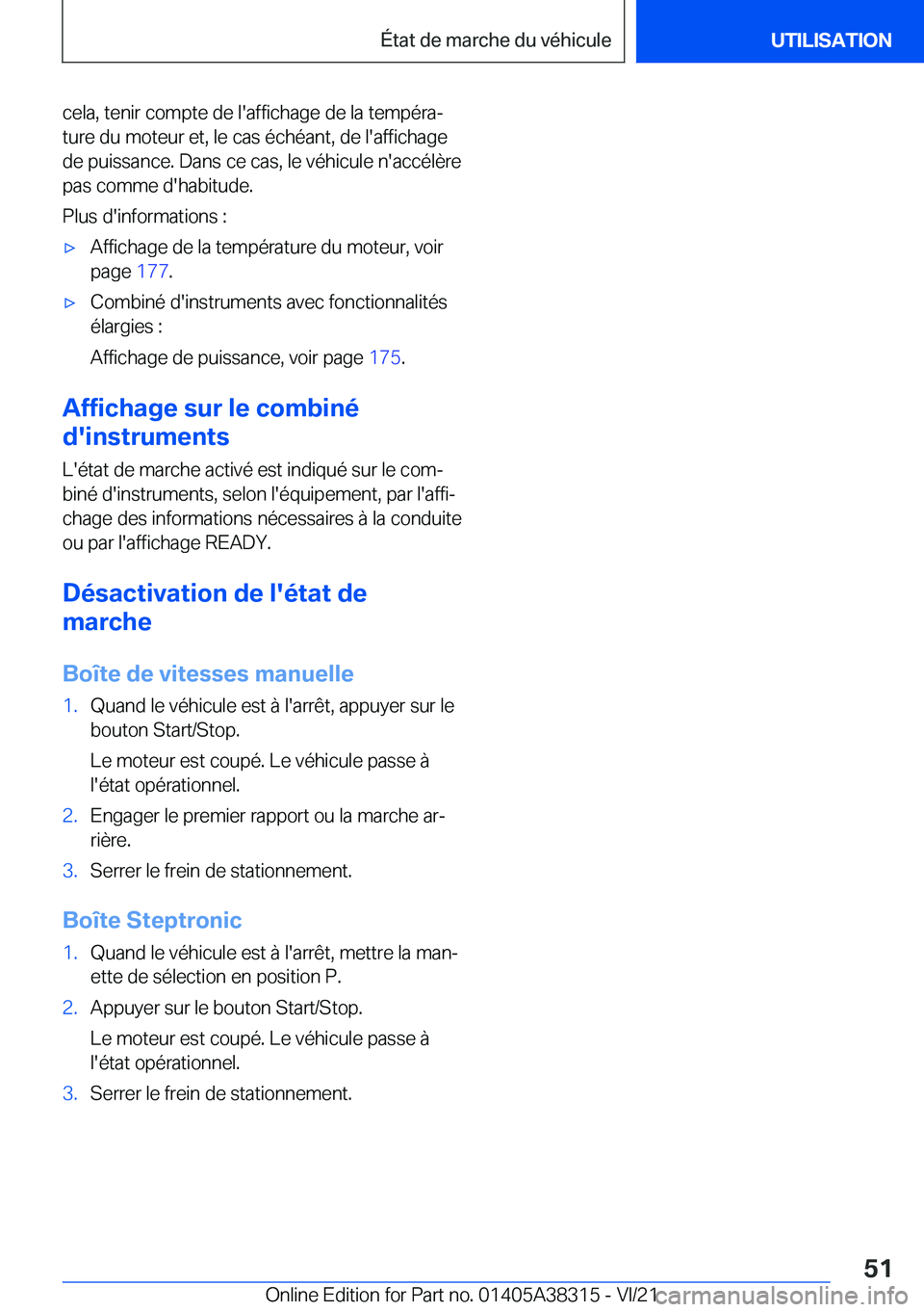 BMW 2 SERIES GRAN COUPE 2022  Notices Demploi (in French) �c�e�l�a�,��t�e�n�i�r��c�o�m�p�t�e��d�e��l�'�a�f�f�i�c�h�a�g�e��d�e��l�a��t�e�m�p�é�r�aj
�t�u�r�e��d�u��m�o�t�e�u�r��e�t�,��l�e��c�a�s��é�c�h�é�a�n�t�,��d�e��l�'�a�f�f�i�c�h