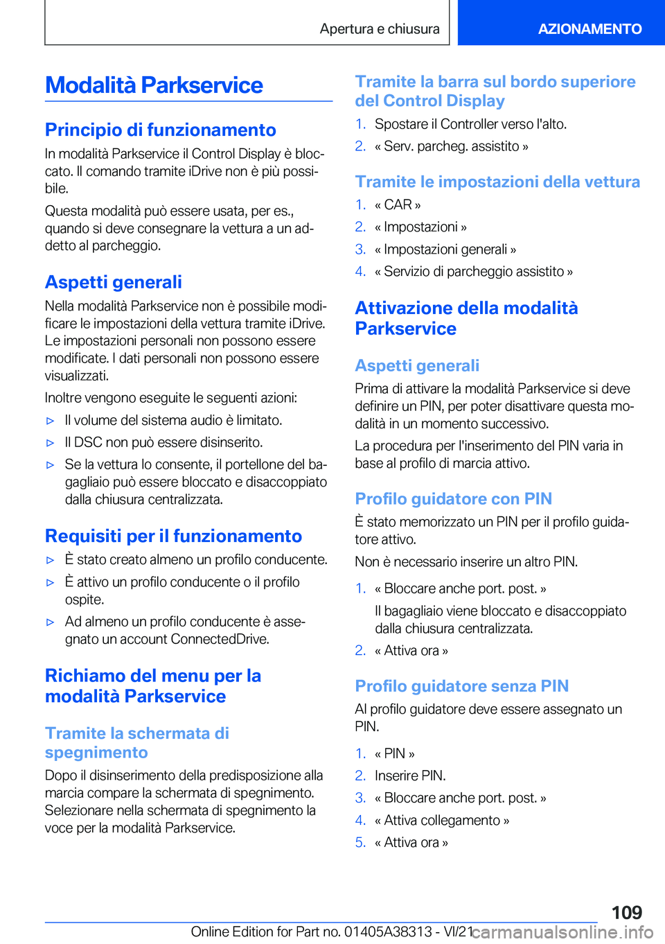 BMW 2 SERIES GRAN COUPE 2022  Libretti Di Uso E manutenzione (in Italian) �M�o�d�a�l�i�t�